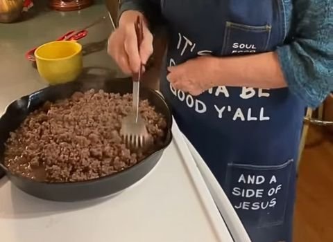 Brown the beef
