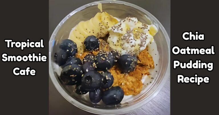 Tropical Smoothie Chia Oatmeal Pudding Recipe